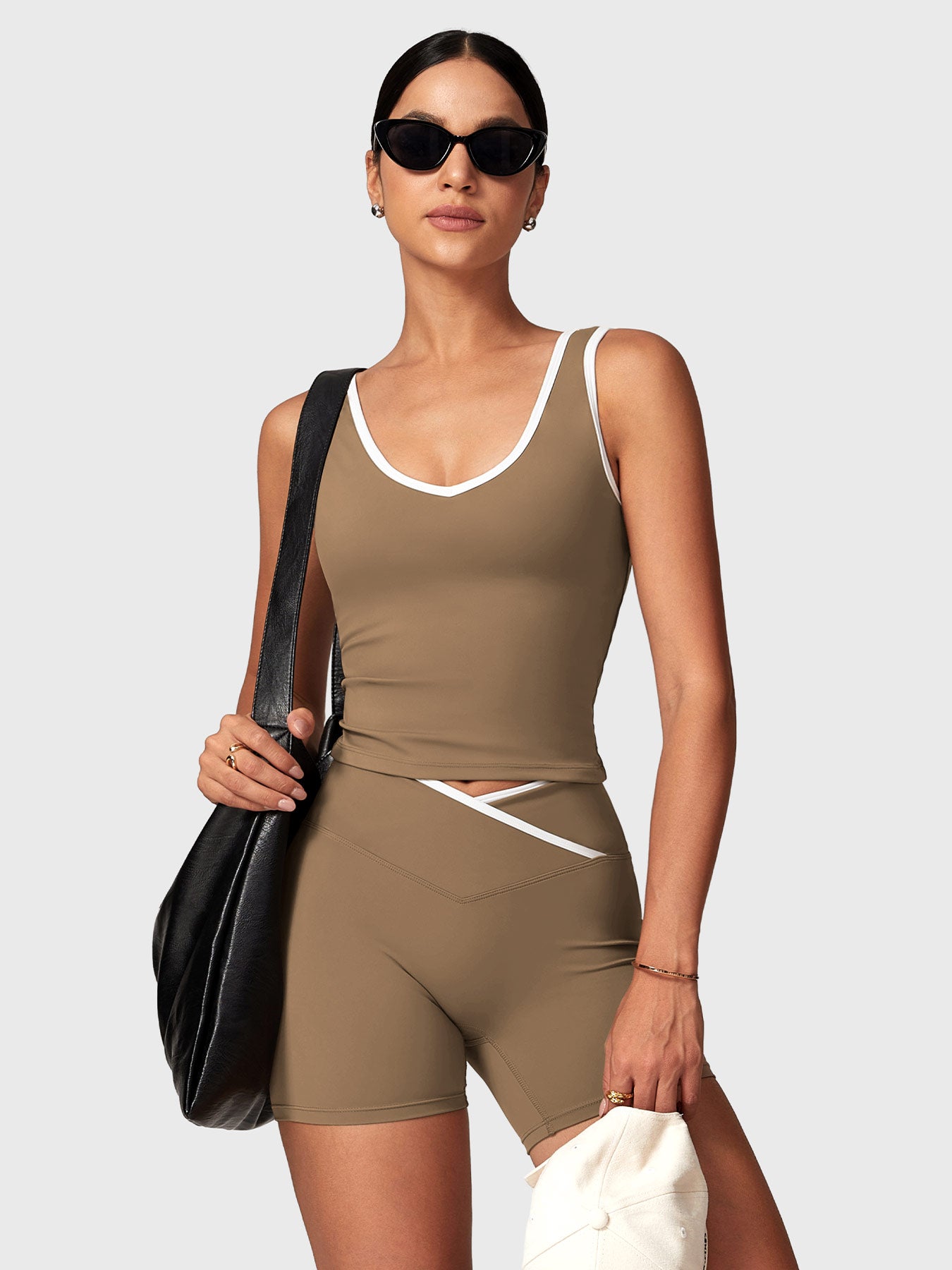 Lyne London™ | Contrast Trim Shorts Sports Set