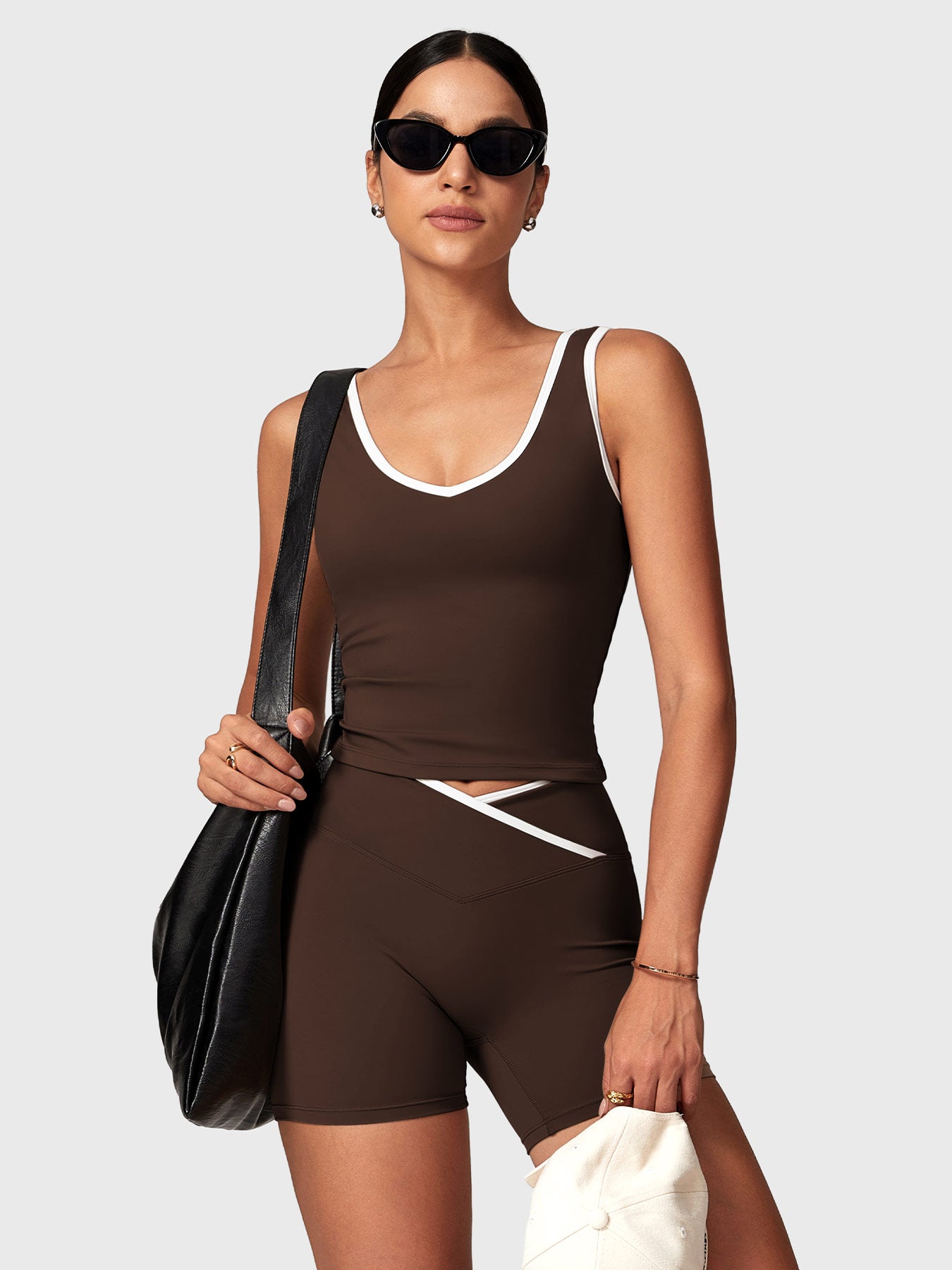 Lyne London™ | Contrast Trim Shorts Sports Set