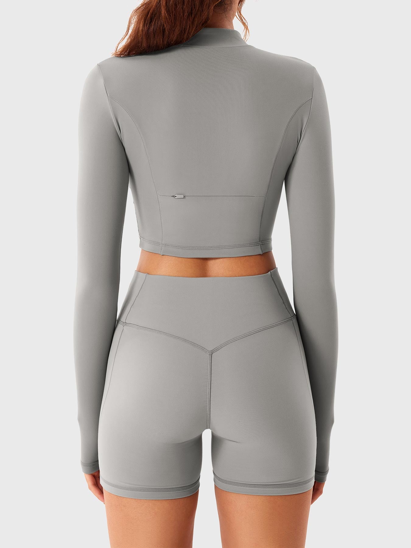 Lyne London™ | Half Zip Crop Top Short Set