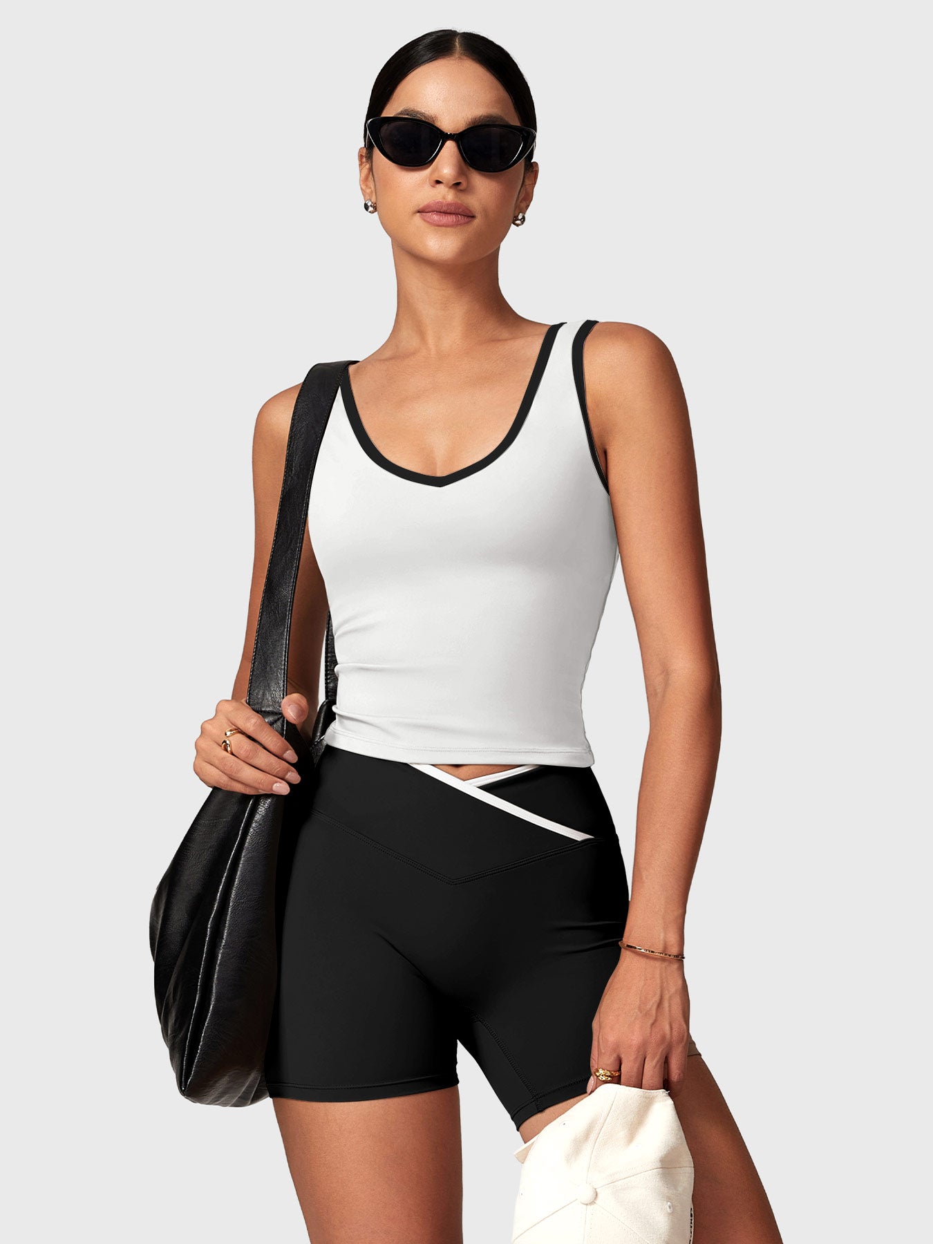 Lyne London™ | Contrast Trim Shorts Sports Set