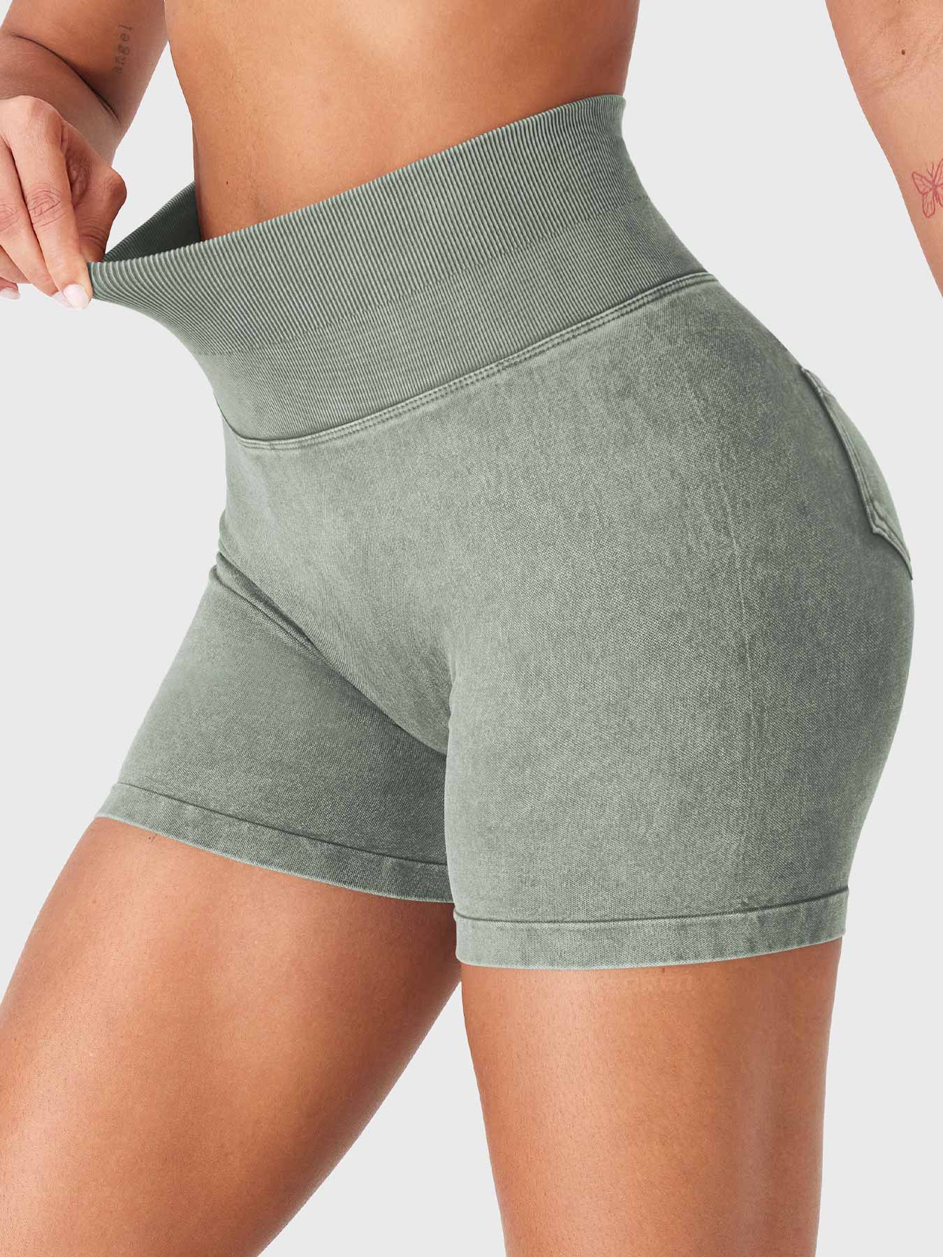 Lyne London™ | Denim Seamless Shorts