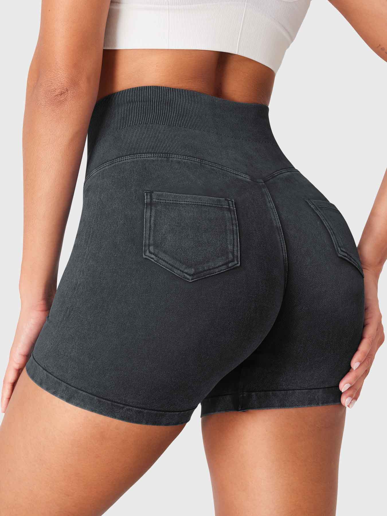 Lyne London™ | Denim Seamless Shorts