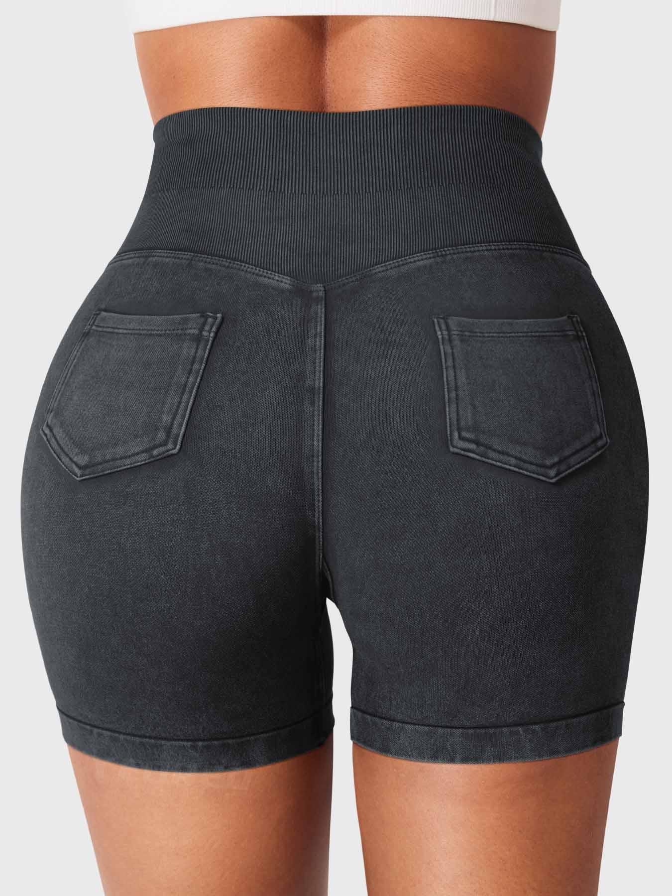 Lyne London™ | Denim Seamless Shorts