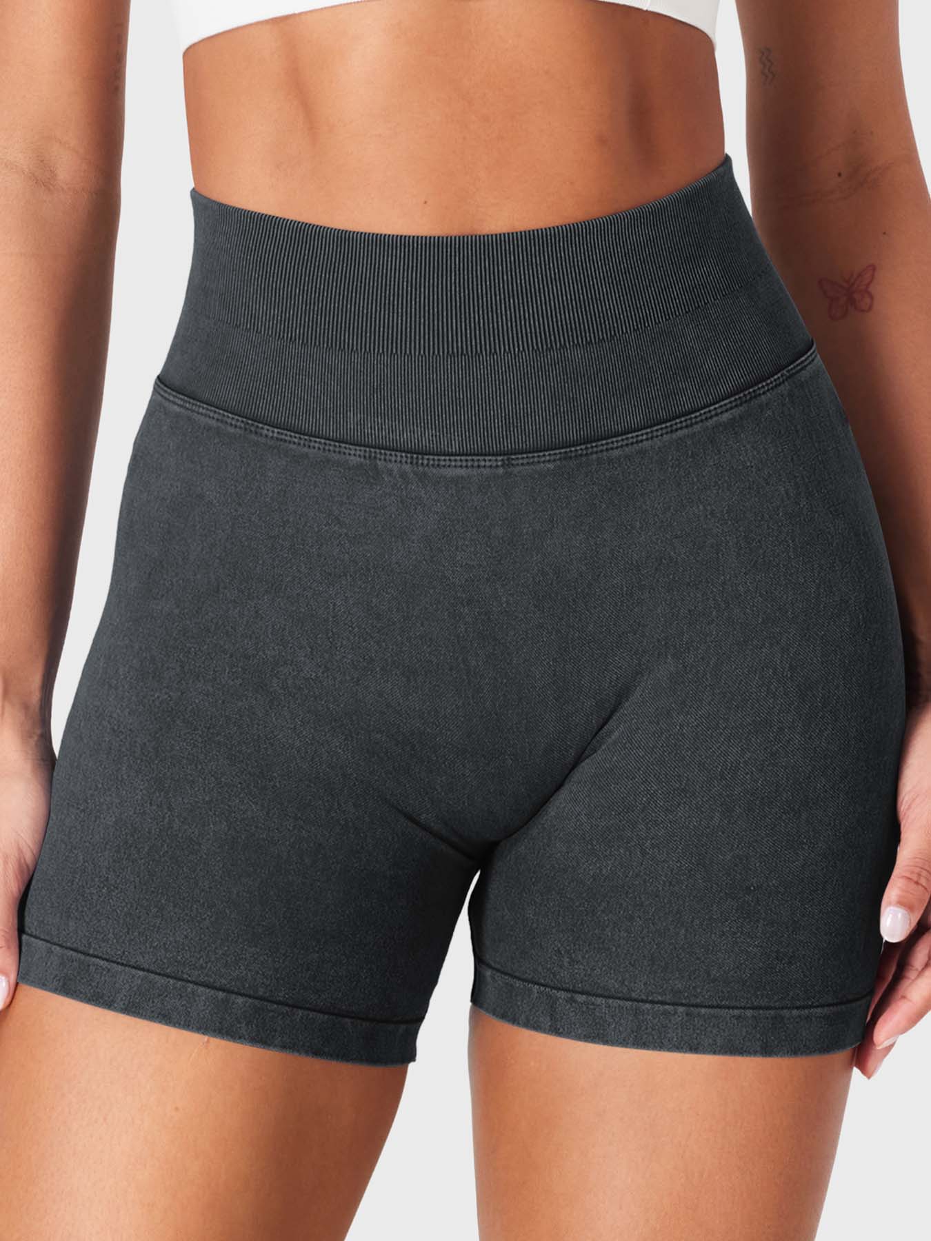 Lyne London™ | Denim Seamless Shorts