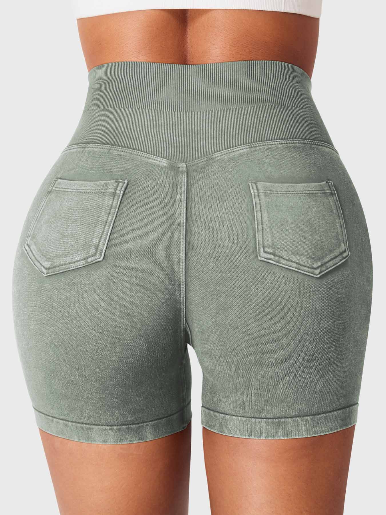 Lyne London™ | Denim Seamless Shorts