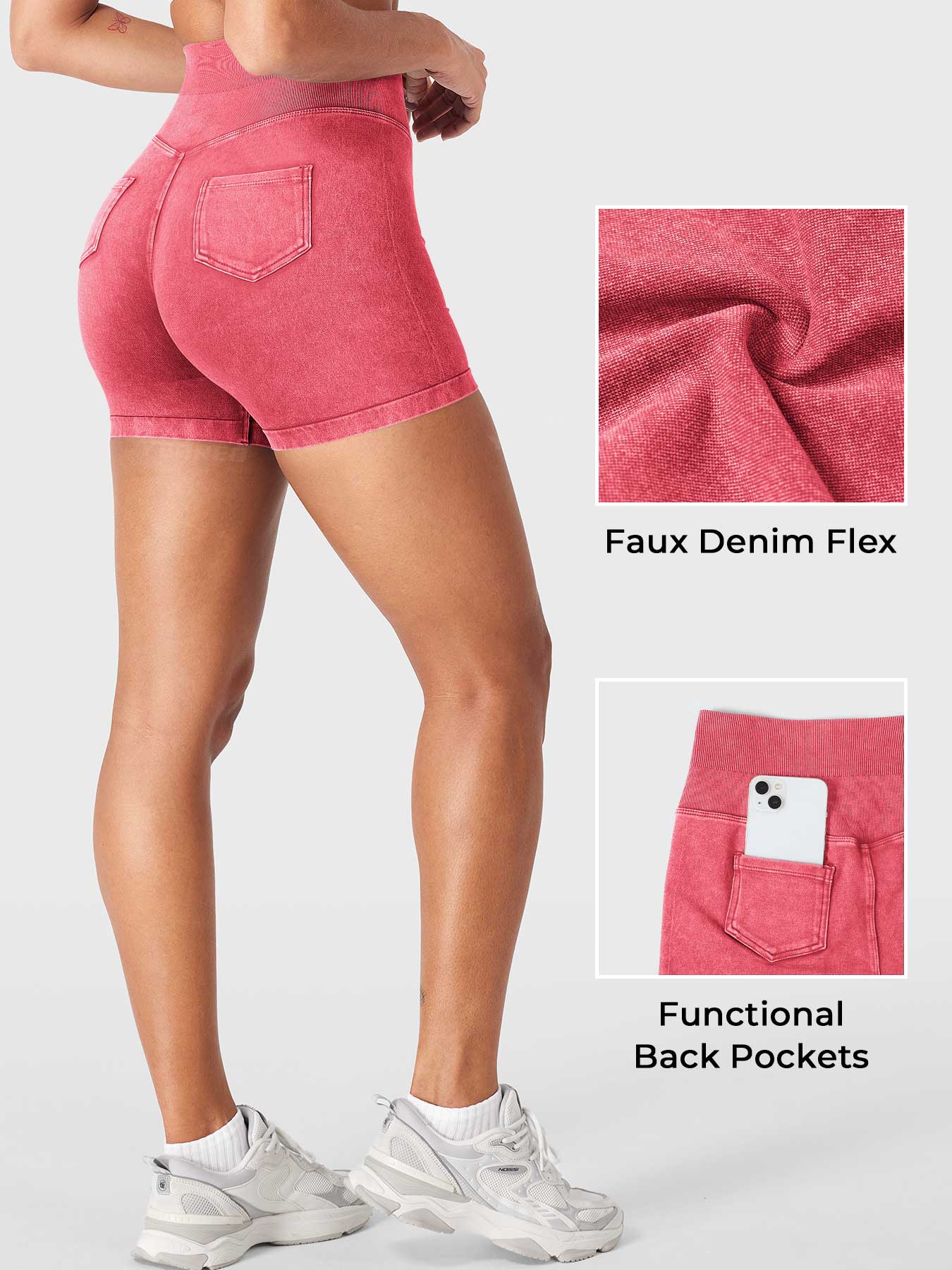 Lyne London™ | Denim Seamless Shorts