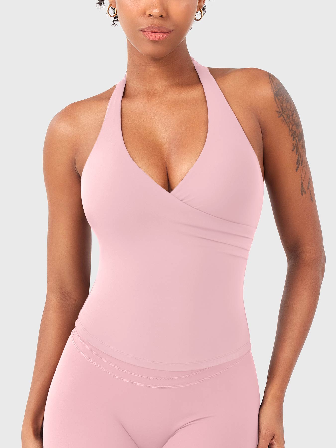 Lyne London™ |  V Neck Halter Tank