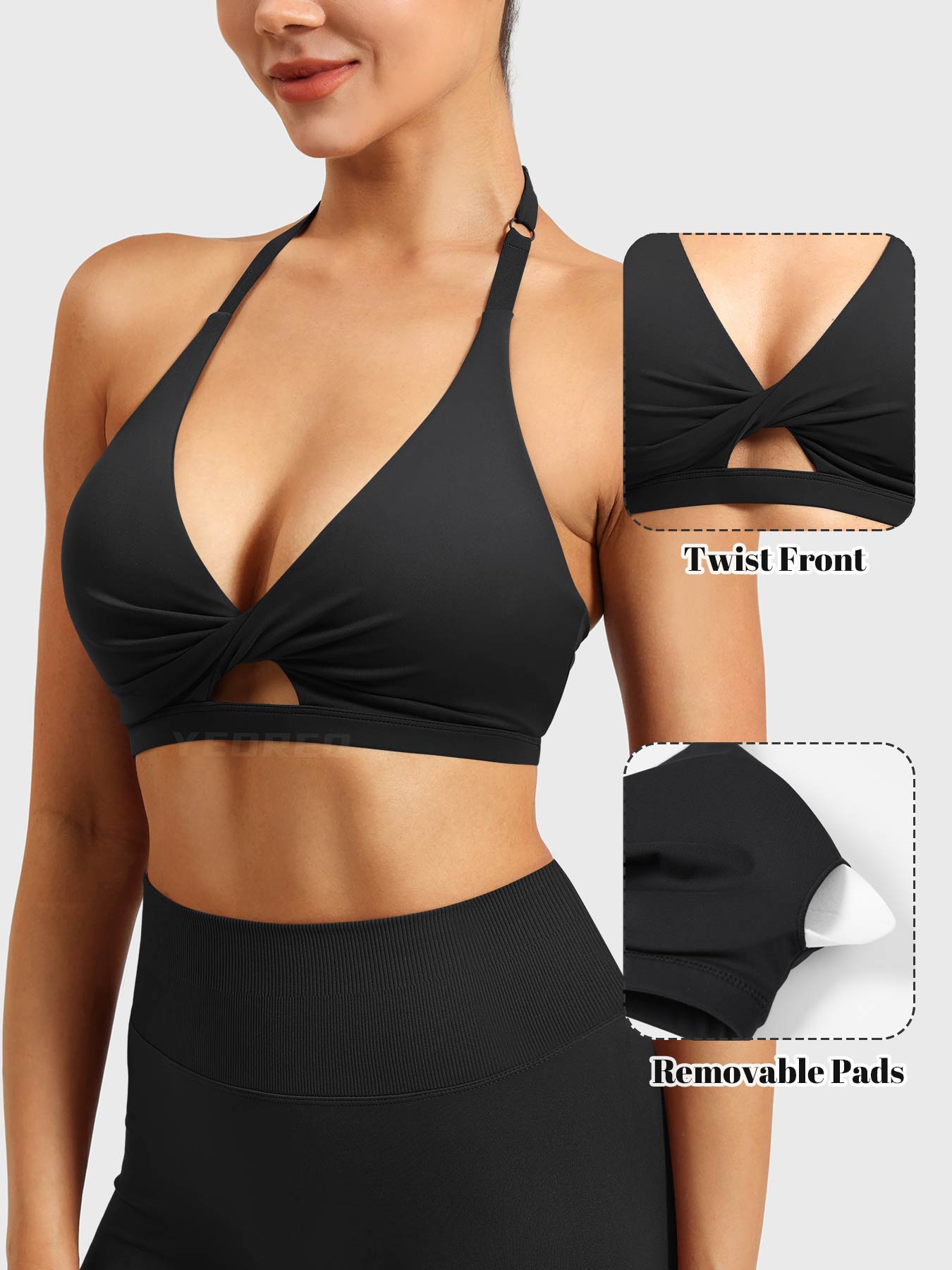 Lyne London™ | Twist Front Sports Bra