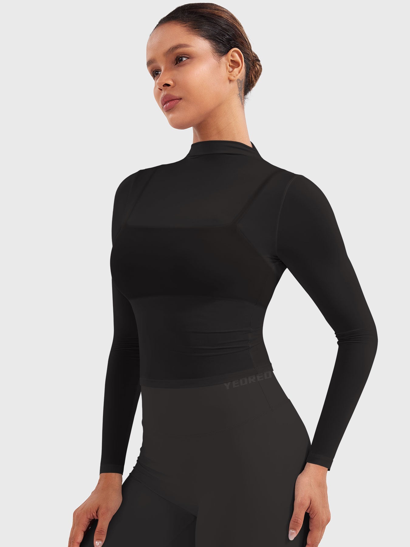 Lyne London™ | Mock Neck Sheer Top