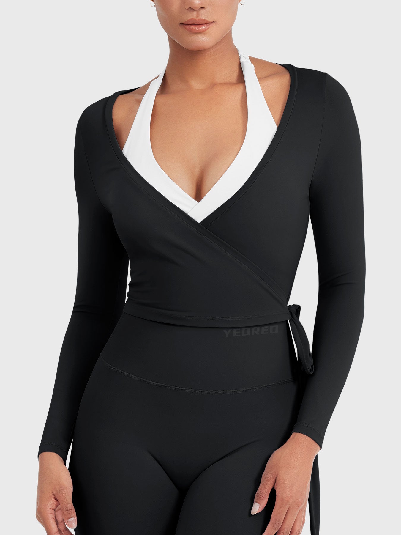 Lyne London™ | Long Sleeve Ballet Wrap Top