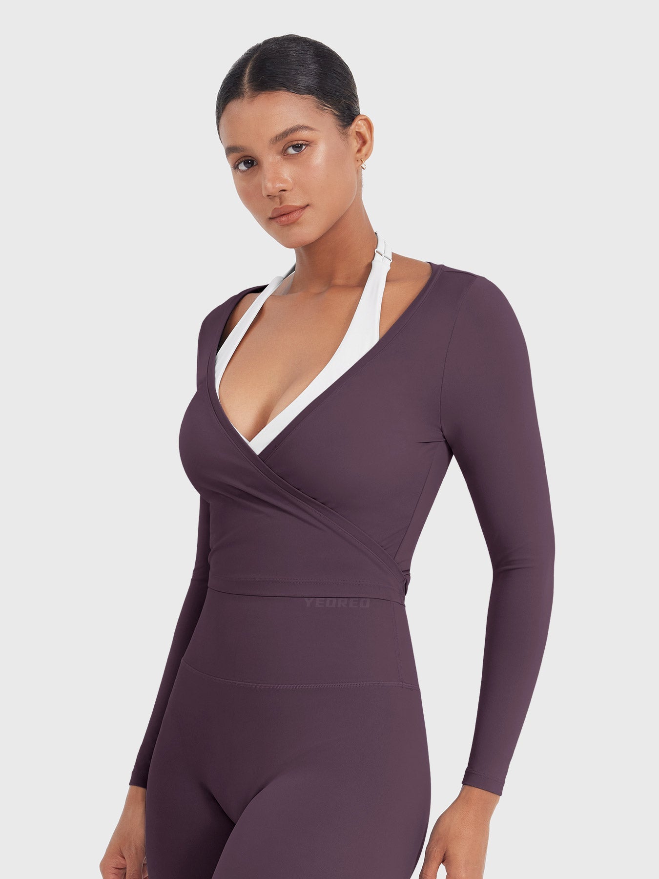 Lyne London™ | Long Sleeve Ballet Wrap Top