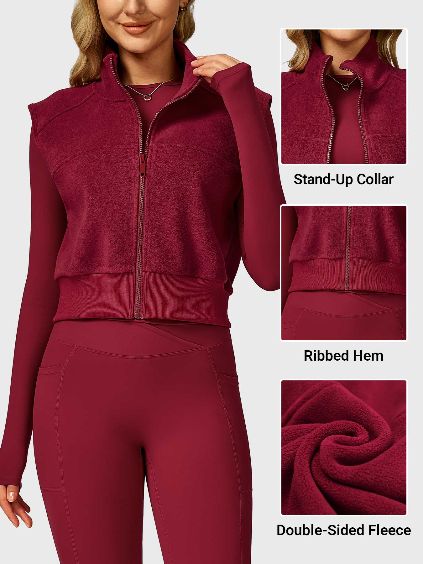 Lyne London™ | Cropped Fleece Vest