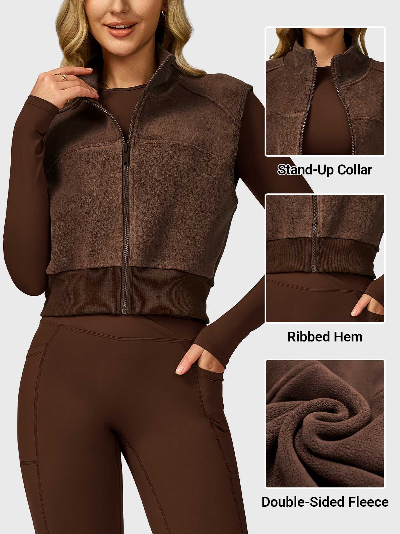 Lyne London™ | Cropped Fleece Vest