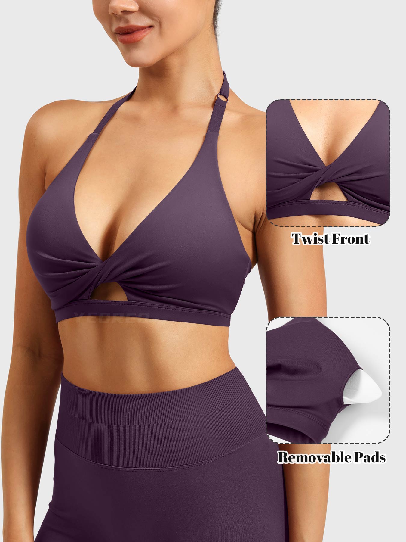 Lyne London™ | Twist Front Sports Bra