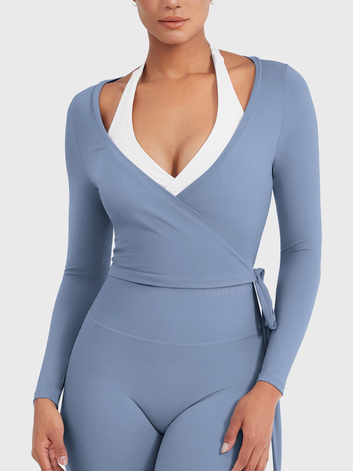 Lyne London™ | Long Sleeve Ballet Wrap Top