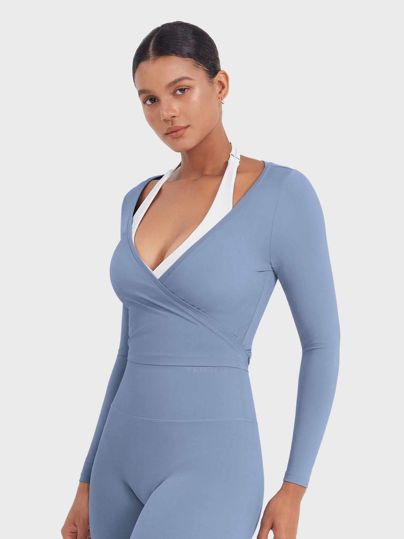 Lyne London™ | Long Sleeve Ballet Wrap Top