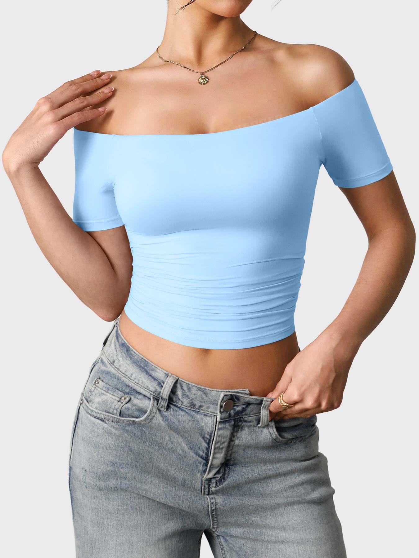 Lyne London™ | Off Shoulder Short Sleeves