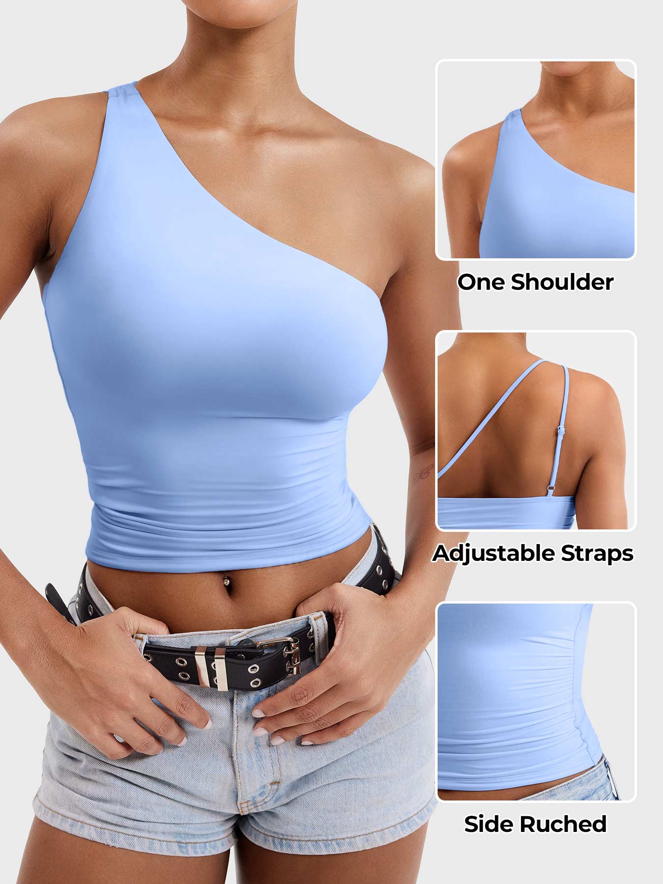 Lyne London™ | One Shoulder Tank Top