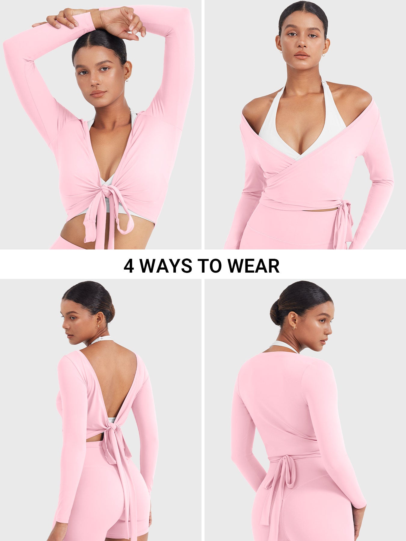 Lyne London™ | Long Sleeve Ballet Wrap Top