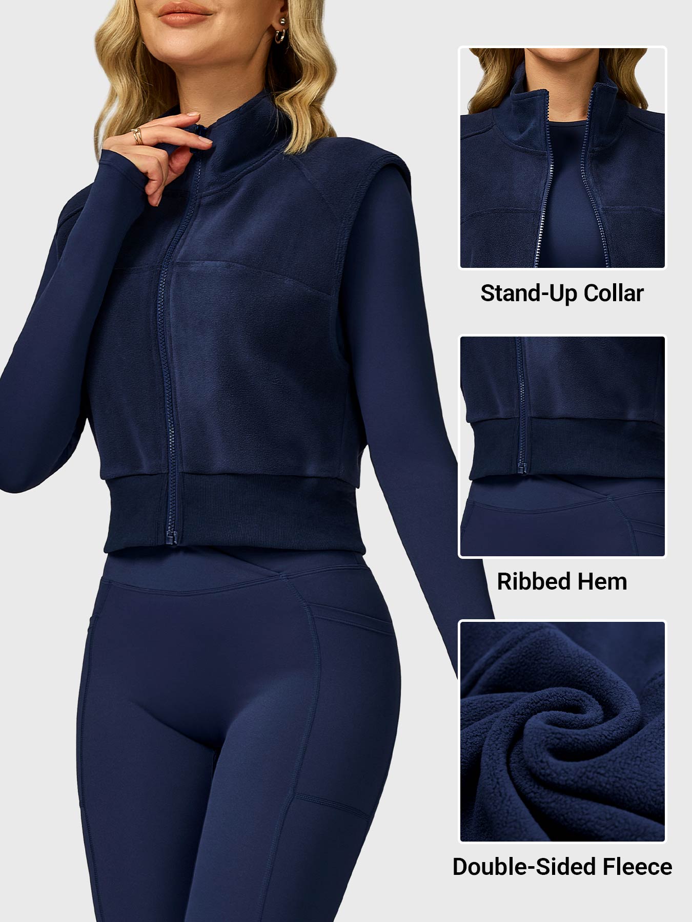 Lyne London™ | Cropped Fleece Vest