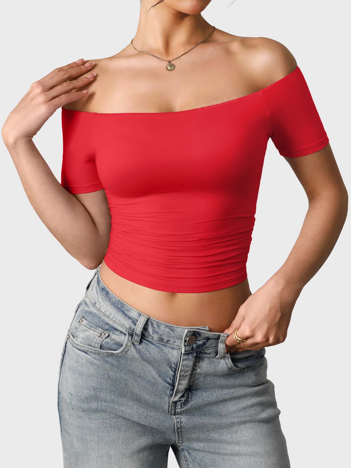 Lyne London™ | Off Shoulder Short Sleeves