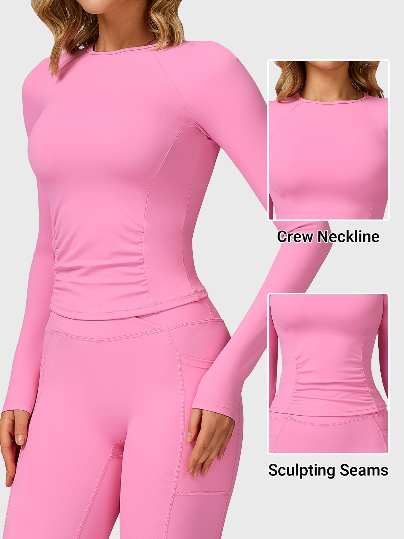 Lyne London™ | Sculpted Long Sleeves Top