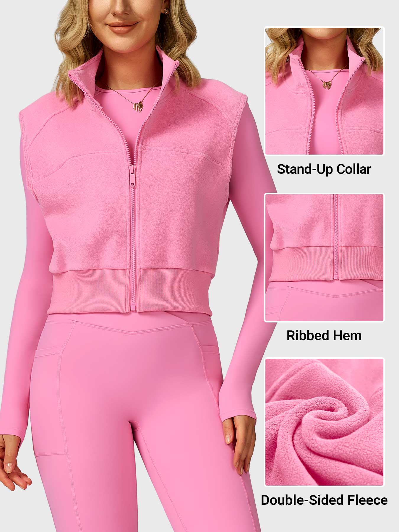 Lyne London™ | Cropped Fleece Vest