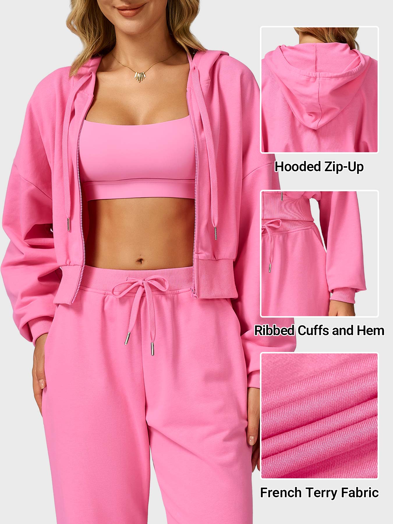 Lyne London™ | Cropped Zip Hoodie