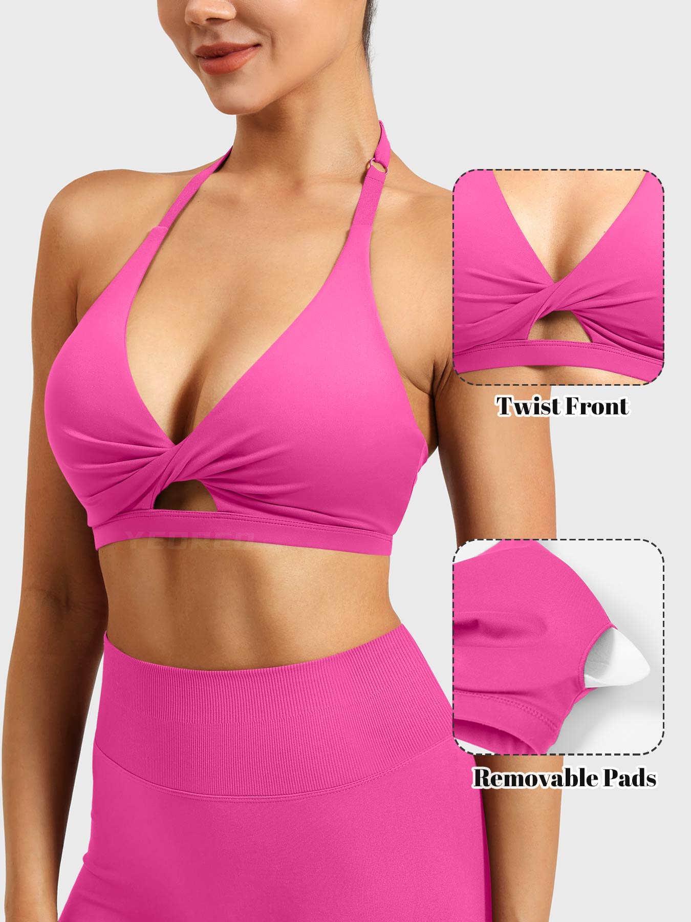 Lyne London™ | Twist Front Sports Bra