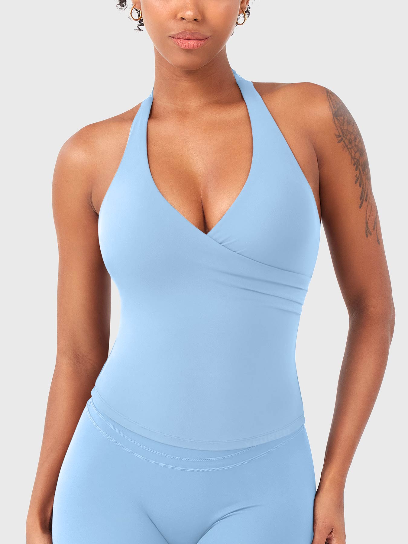 Lyne London™ |  V Neck Halter Tank