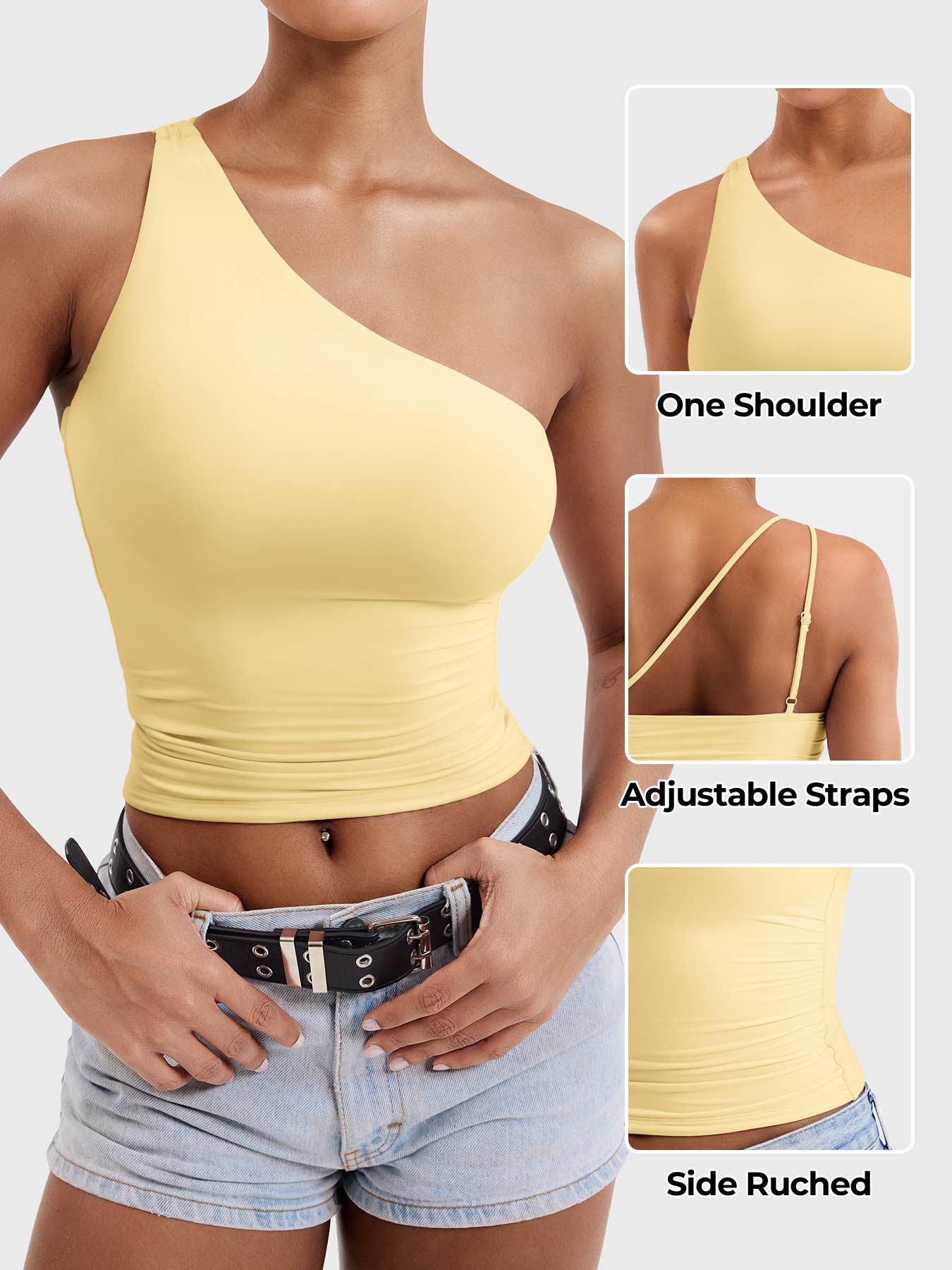 Lyne London™ | One Shoulder Tank Top