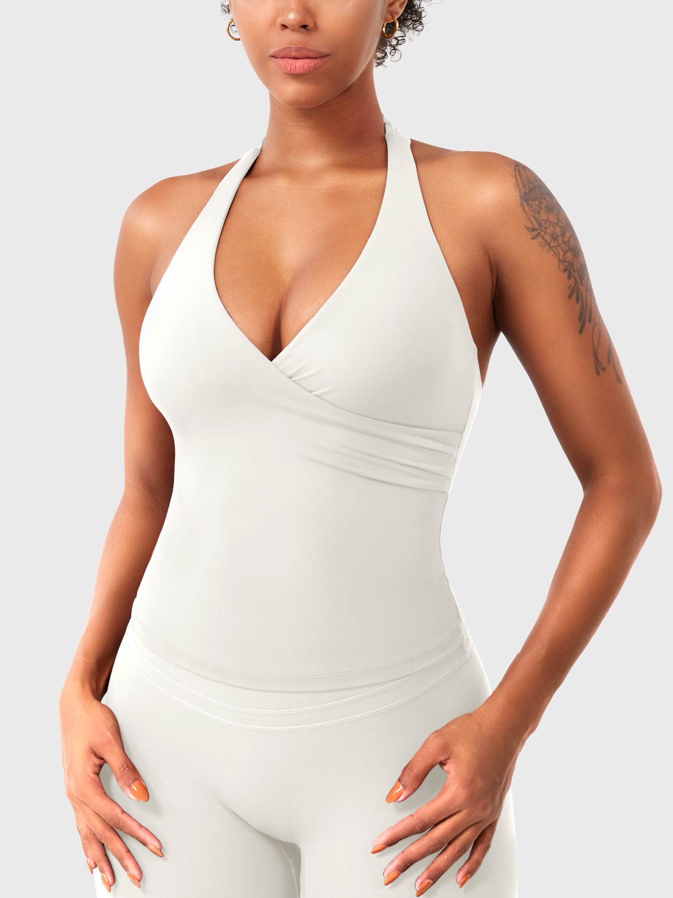 Lyne London™ |  V Neck Halter Tank