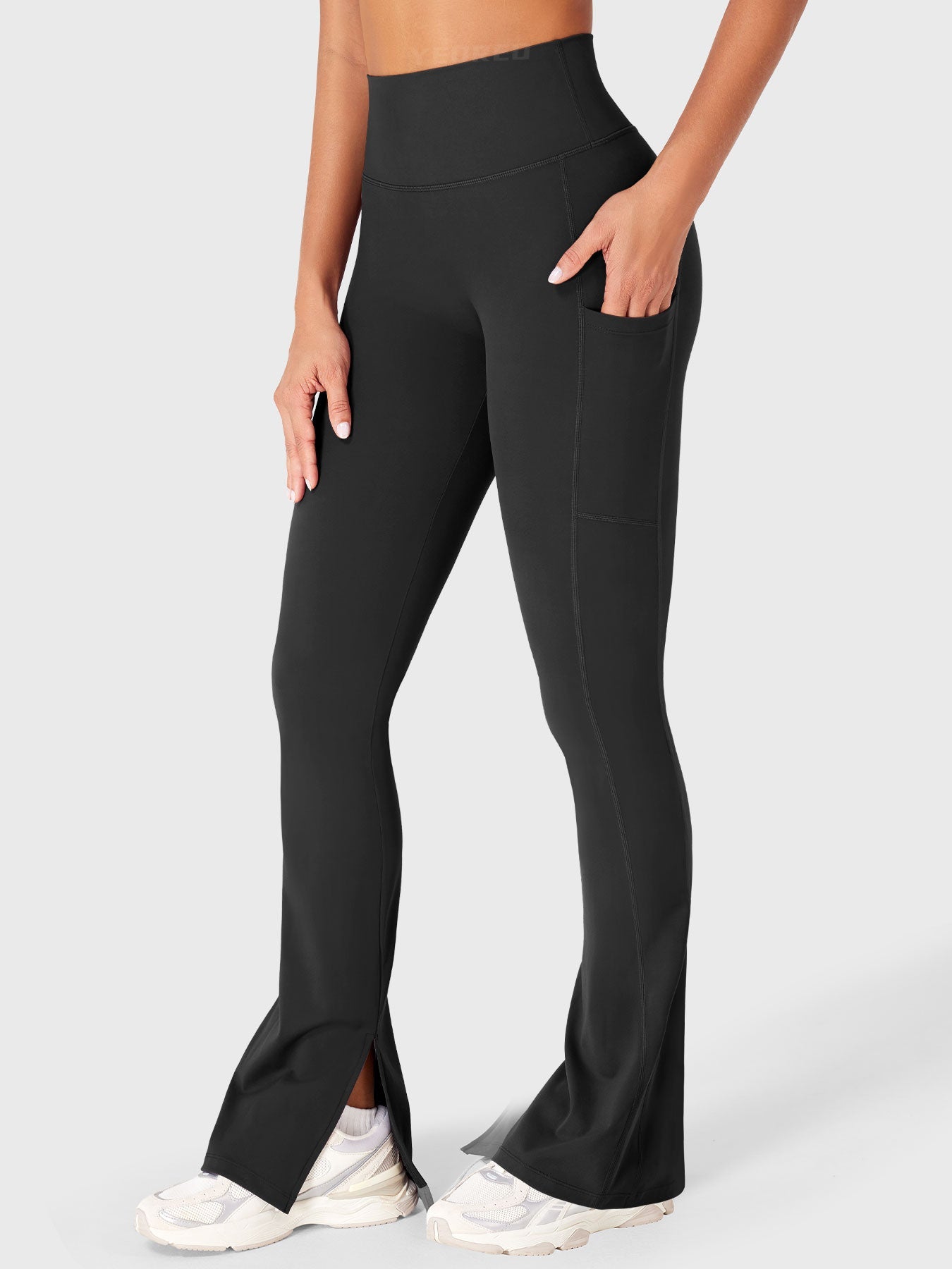 Lyne London™ | Split Hem Leggings with Side Pockets