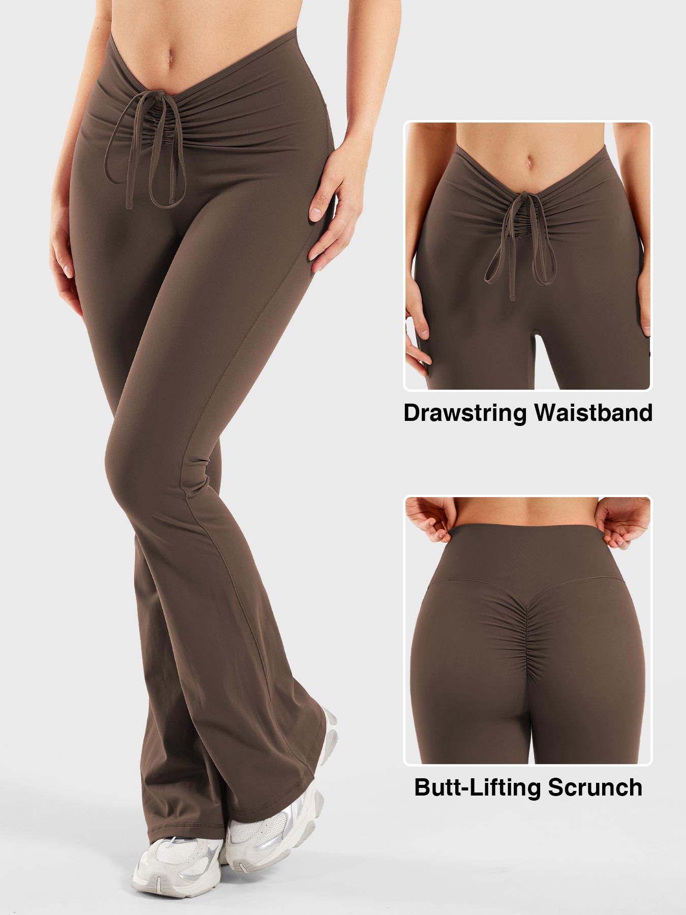 Lyne London™ | Drawstring Flare Leggings