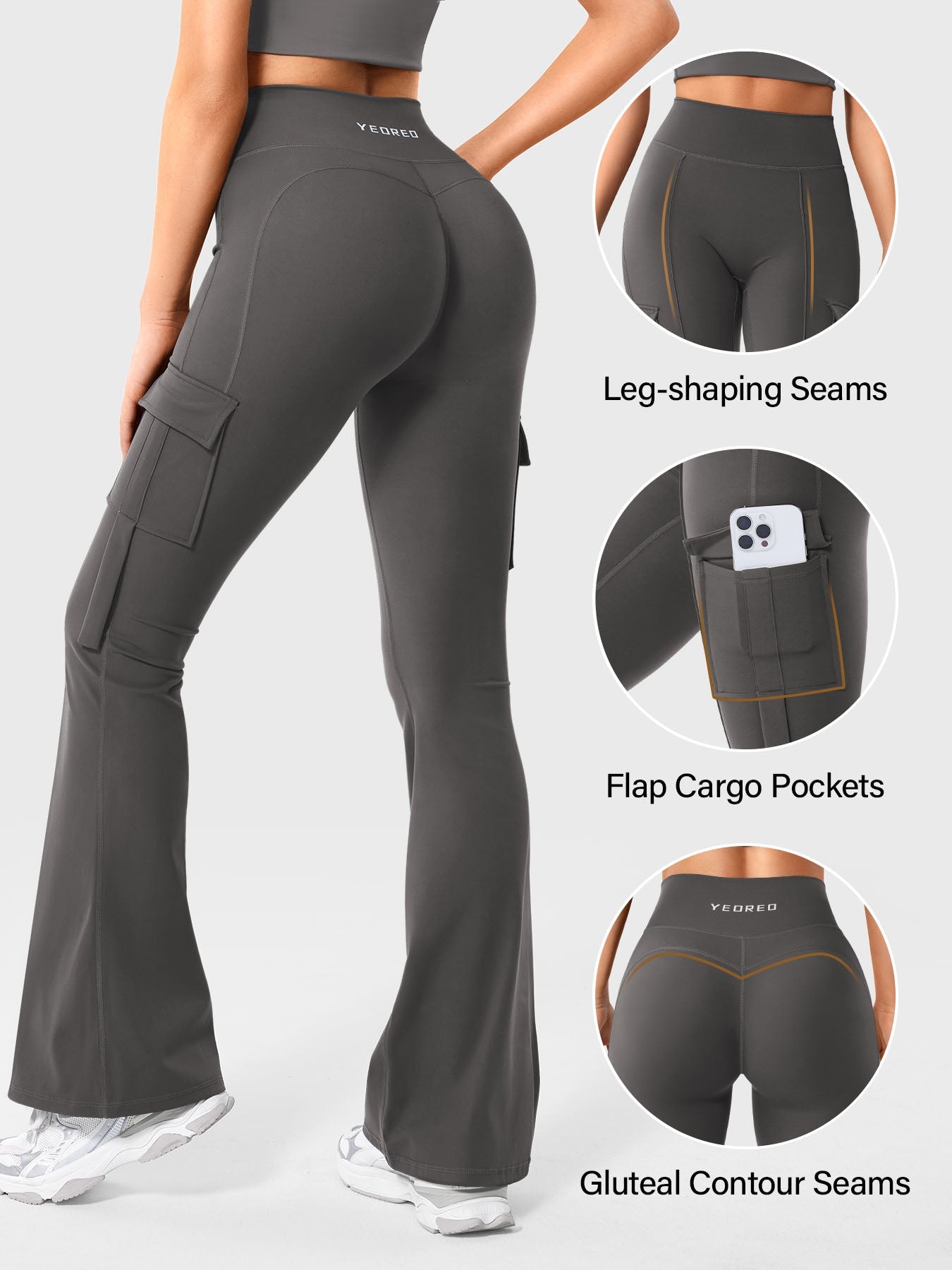 Lyne London™ | Cargo Flare Leggings