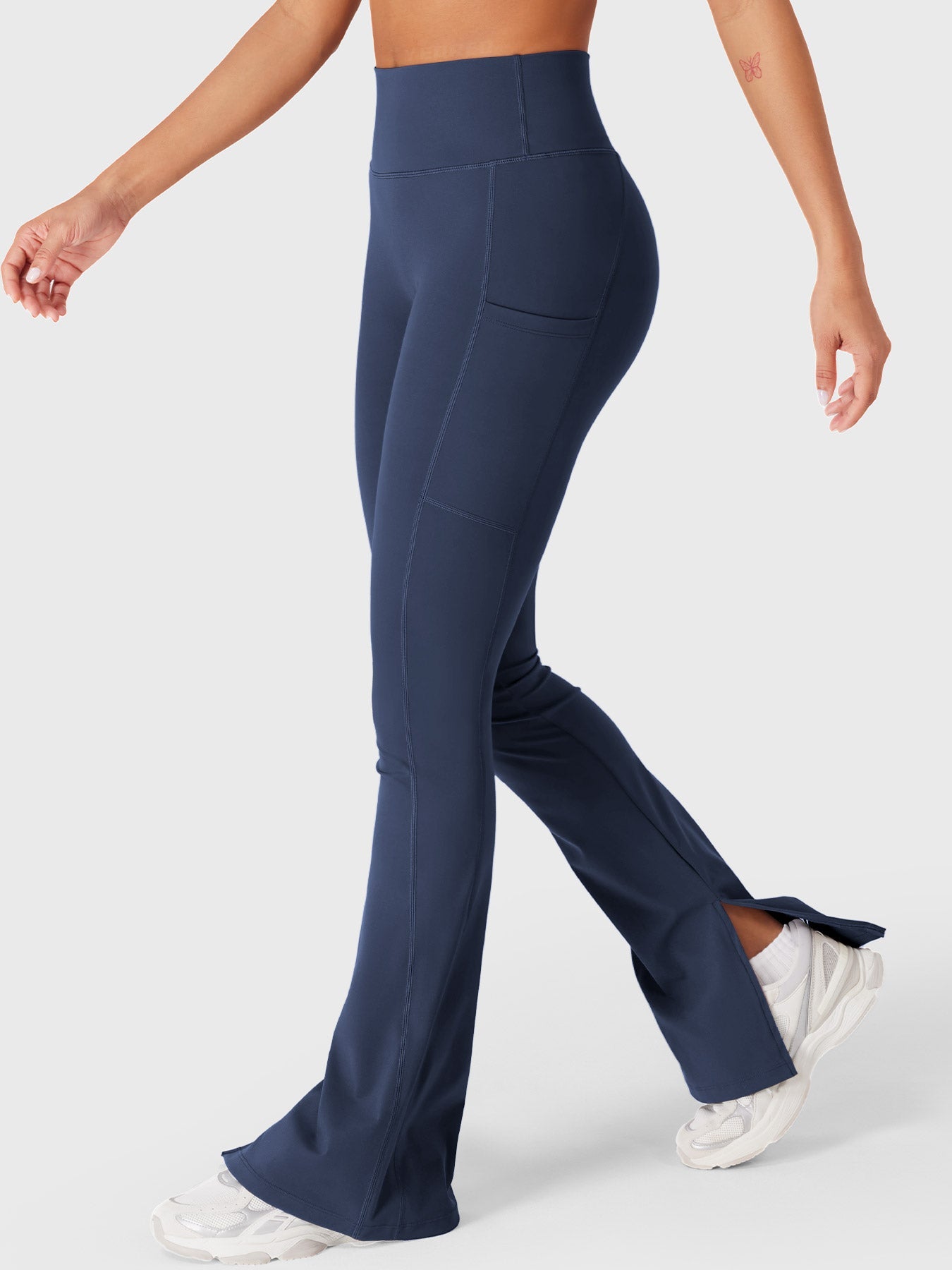 Lyne London™ | Split Hem Leggings with Side Pockets