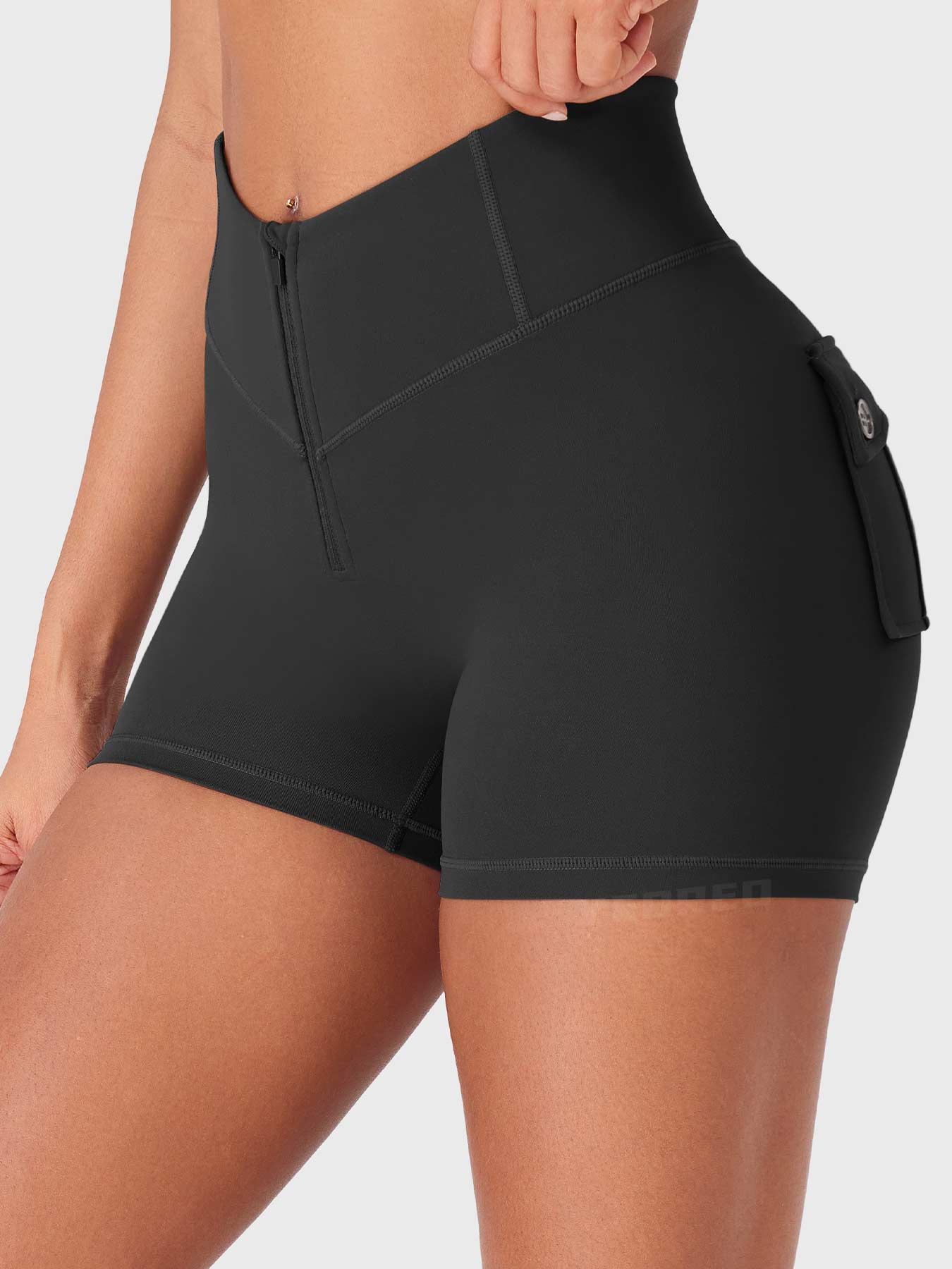 Lyne London™ | Zip Front Core Shorts