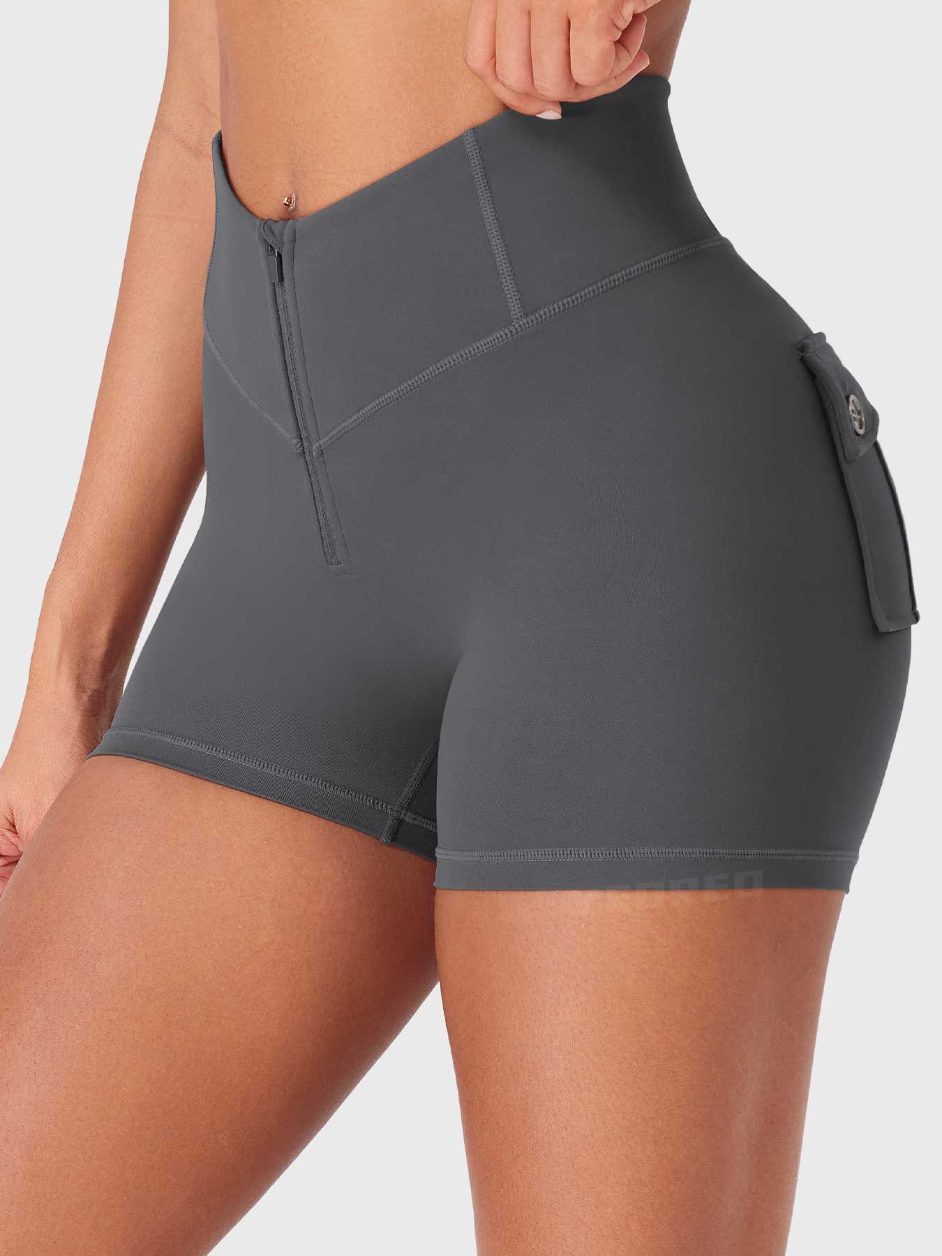Lyne London™ | Zip Front Core Shorts